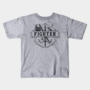 Fighter (Black) Kids T-Shirt